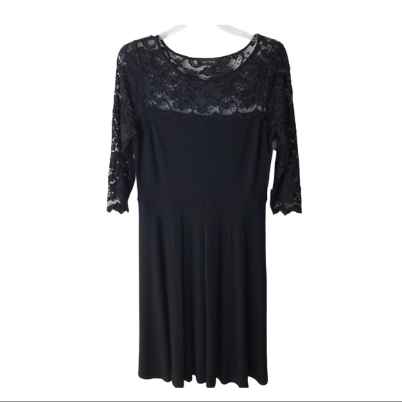 karen kane black lace dress